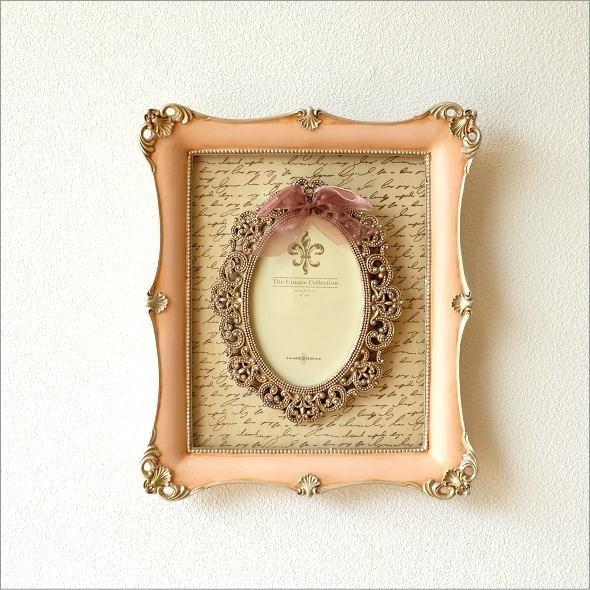 フォトフレーム 壁掛け おしゃれ アンティーク クラシック ロココ調
