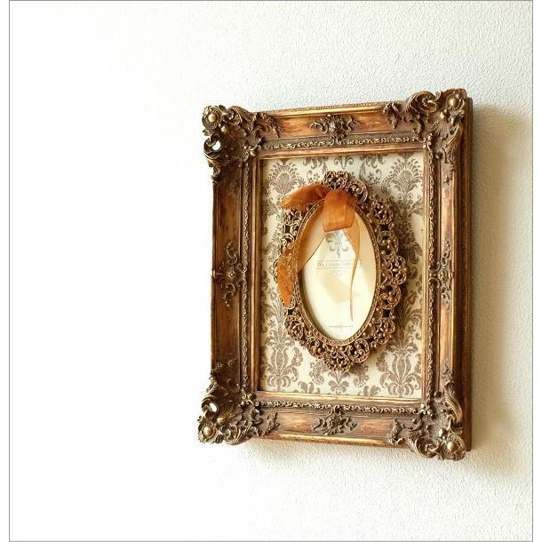 フォトフレーム 壁掛け L判 L版 おしゃれ アンティーク かわいい