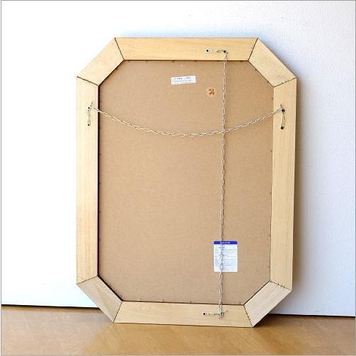 鏡 壁掛けミラー アンティーク イタリア製 八角 ウォールミラー