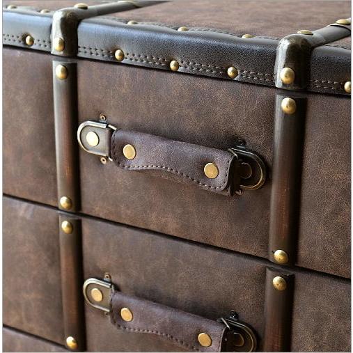 アンティーク ビンテージ トランク チェスト 3段 収納 引き出し トランク チェスト アンティーク 収納 引き出し おしゃれ クラシック