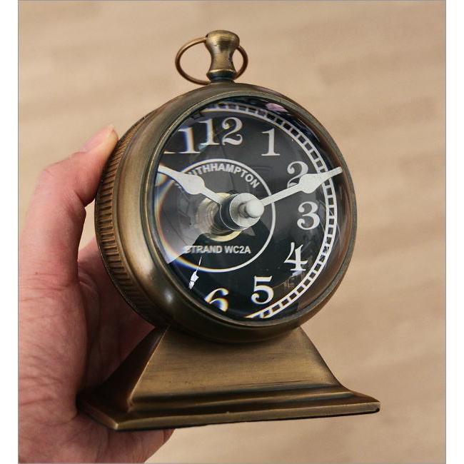 置き時計 置時計 アンティーク おしゃれ アナログ 小さい 羅針盤