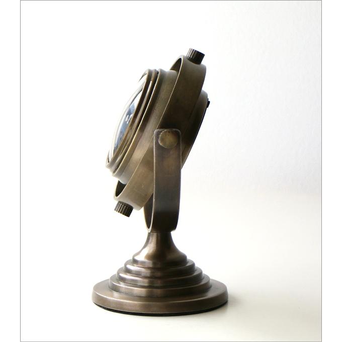 置き時計 置時計 アンティーク おしゃれ アナログ 小さい 真鍮 角度