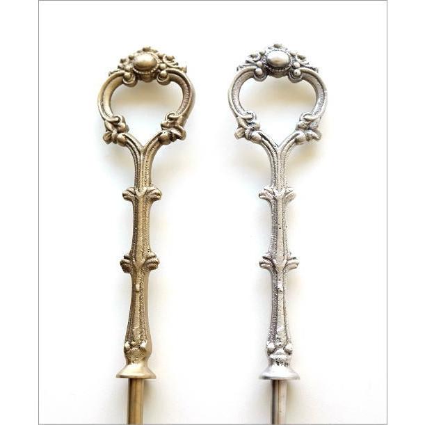 靴べら おしゃれ 真鍮 アンティーク レトロ クラシック シルバー