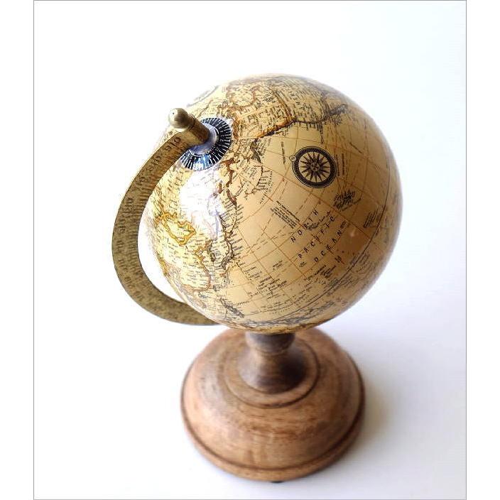 地球儀 オブジェ アンティーク おしゃれ かっこいい レトロ 置物 木製