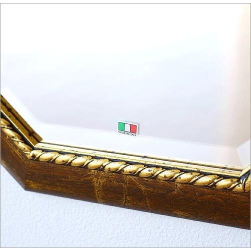 姿見 アンティーク ミラー 全身鏡 壁掛け ウォールミラー 面取り