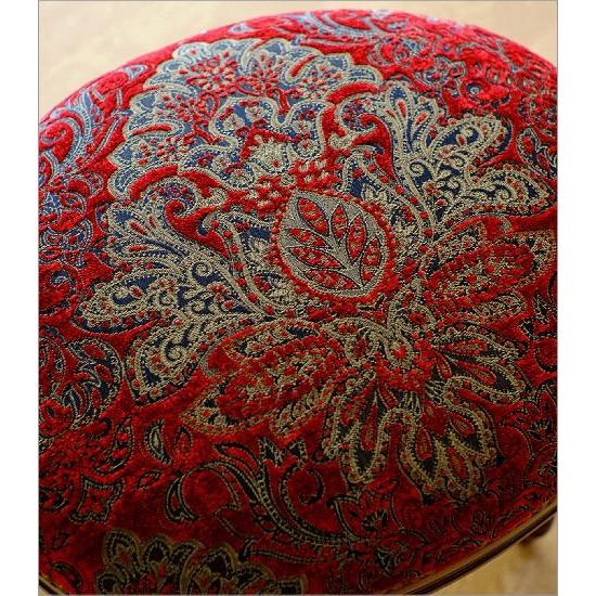 EBC10 イタリア製 オーバルスツール 3.2万 レリーフ 鋲打ち クラシック EBC10 イタリア製 オーバルスツール 3.2万 レリーフ 鋲打ち クラシック