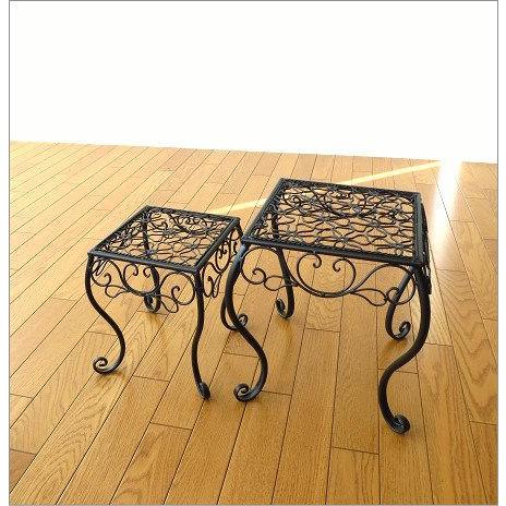 花台 フラワースタンド おしゃれ アイアン アンティーク 鉢置き台 猫脚