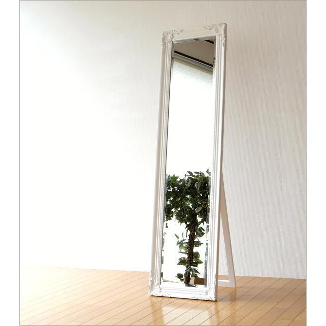 アンティーク スタンドミラー ビンテージ 扉付き 姿見 全身鏡　ホワイト アンティーク スタンドミラー ビンテージ 扉付き 姿見 全身鏡ホワイト