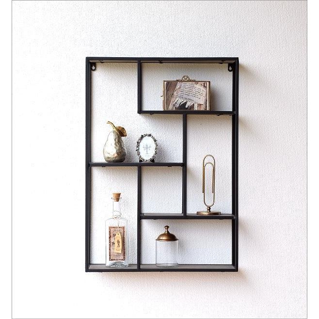 ウォールシェルフ アイアン 木製 おしゃれ アンティーク 棚 壁掛け 収納 シェルフ 飾り棚 ウォールラック 違い棚 アイアンウォールシェルフ レクト Ebn4694 ギギリビング 通販 Yahoo ショッピング