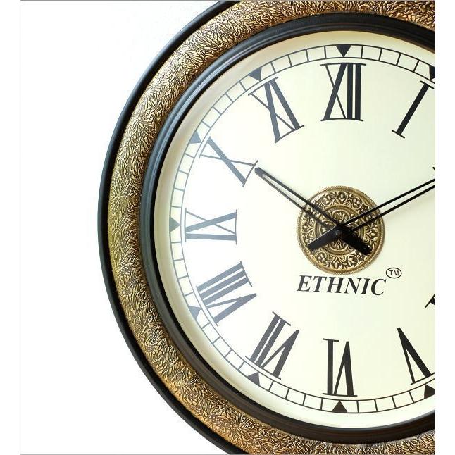 壁掛け時計 掛け時計 掛時計 壁掛時計 おしゃれ アンティーク 大きい 真鍮飾りのビックウォールクロック Ebn4723 ギギリビング 通販 Yahoo ショッピング