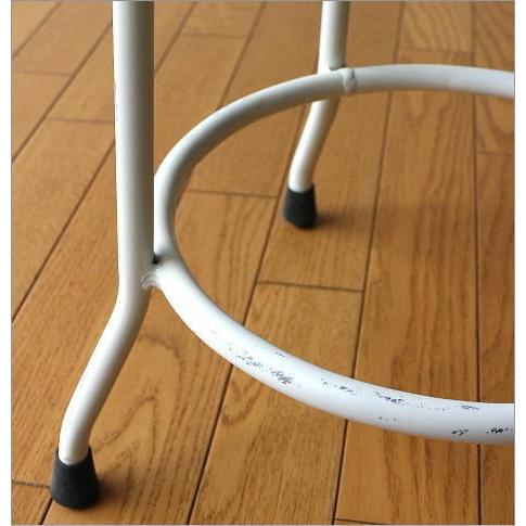 ハイスツール 木製 アイアン 椅子 カウンターチェア レトロ 高さ70cm