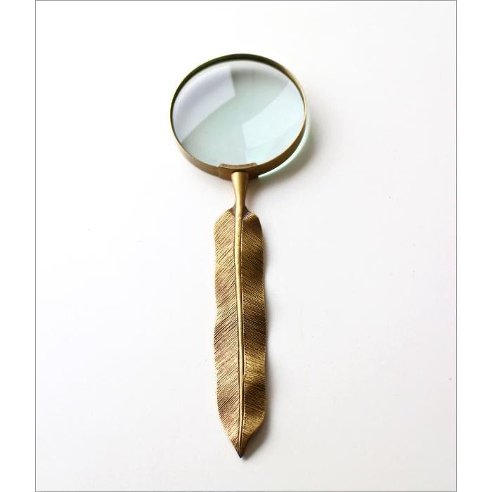 ルーペ 真鍮 アンティーク 卓上 拡大鏡 おしゃれ 置き型 手持ち