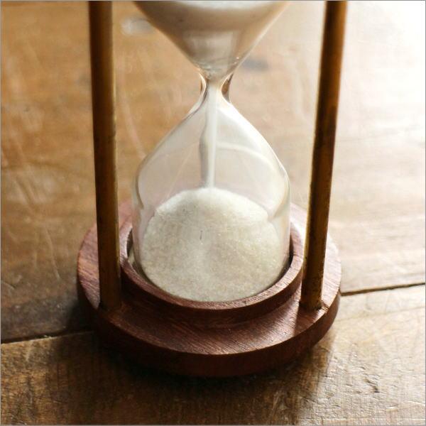 砂時計 真鍮 木製 アンティーク おしゃれ 置物 オブジェ ヴィンテージ