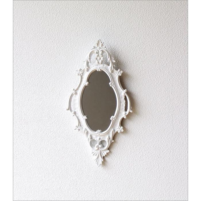 鏡 壁掛けミラー アンティーク ホワイト ウォールミラー おしゃれ 小さめ バロック調 クラシック コンパクト デコレーションミラーwh Ebn7490 ギギリビング 通販 Yahoo ショッピング