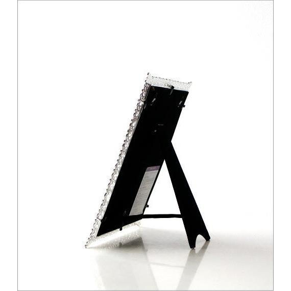 鏡 壁掛けミラー 卓上ミラー 四角 ビジュー エレガント 可愛い