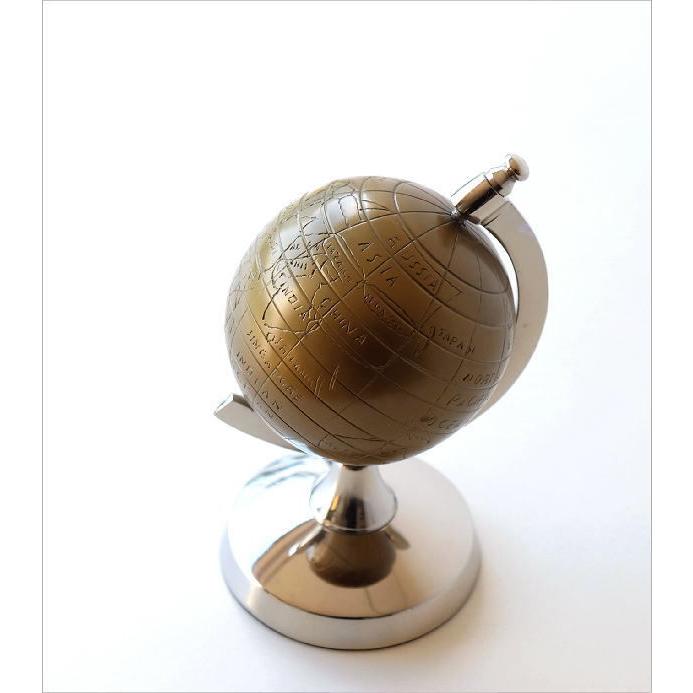 地球儀 アンティーク ヴィンテージ インテリア 置物 オブジェ おしゃれ 小さい アルミ製 かっこいい メタルな地球儀のオブジェ Ebn86 ギギリビング 通販 Yahoo ショッピング