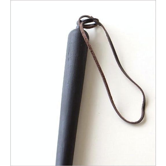 靴べら 靴ベラ 木製 真鍮 おしゃれ 金属製 高級感 黒 ブラック 壁掛け