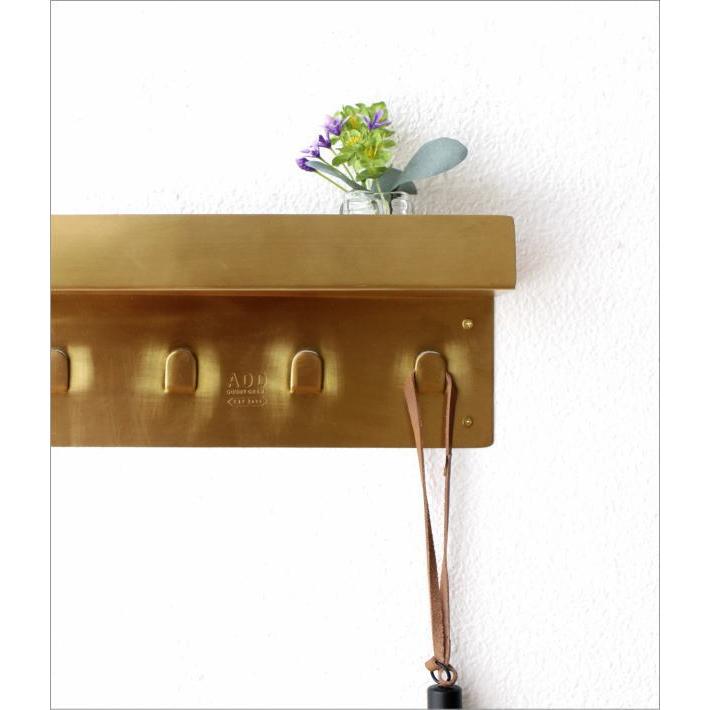キーフック 壁掛け フック おしゃれ 鍵掛け 鍵置き 小物置き 玄関 小物入れ ブラス スタイリッシュ 棚付き ゴールド ブラス棚付きキーフック Gfc4568 ギギリビング 通販 Yahoo ショッピング
