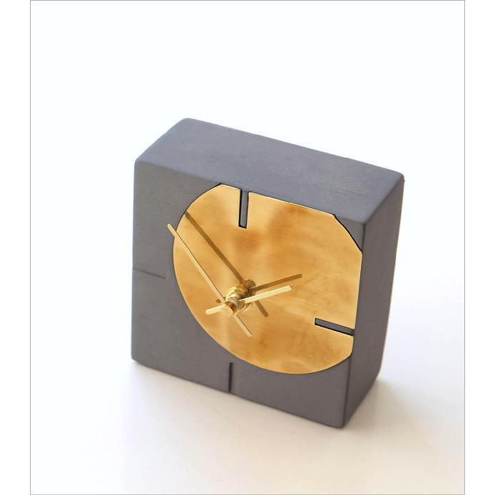 置き時計 おしゃれ アナログ 小さい ミニ 北欧 モダン シンプル ゴールド 文字盤なし コンクリートテーブルクロック Gra94 ギギリビング 通販 Yahoo ショッピング