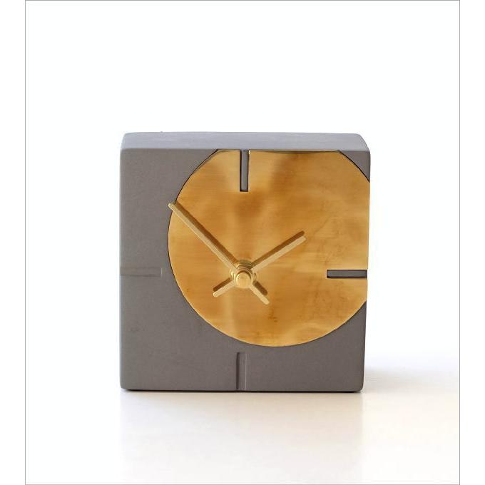 置き時計 おしゃれ アナログ 小さい ミニ 北欧 モダン シンプル ゴールド 文字盤なし コンクリートテーブルクロック Gra94 ギギリビング 通販 Yahoo ショッピング