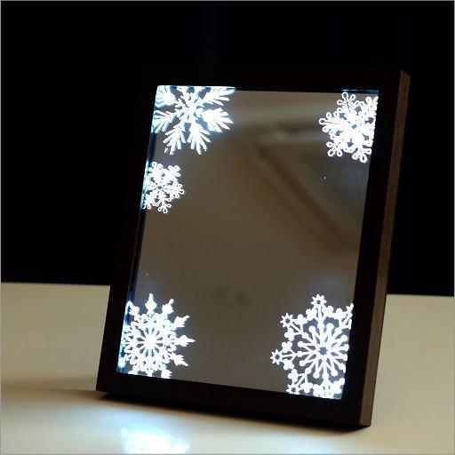 アクリル ミラー オブジェ 鏡 インテリア 雑貨  クリスマスグッズ 鏡 壁掛け おしゃれ 卓上ミラー クリスマス 飾り 置き物 置物 オブジェ