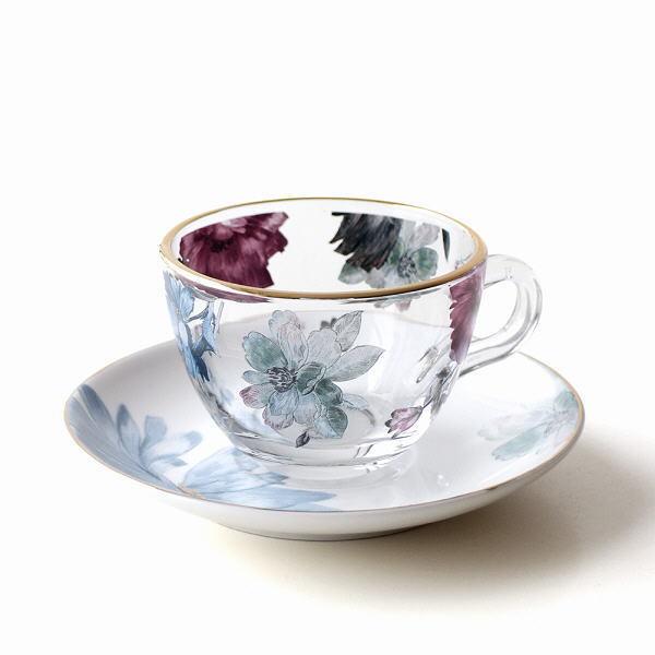 カップamp ソーサー 磁器 ガラス おしゃれ かわいい アンティーク エレガント カフェ コーヒーカップ ソーサー セット ガラスカップのcamp S ブロッサム 本日の目玉