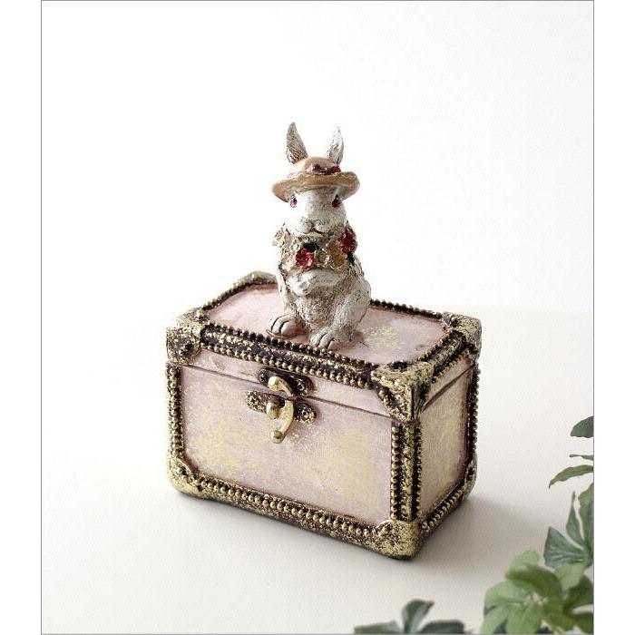小物入れ おしゃれ ボックス ケース うさぎ ラビット かわいい レトロ