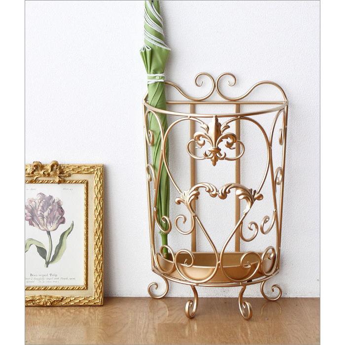 傘立て 傘たて 傘立 おしゃれ アンティーク ゴールド アイアン