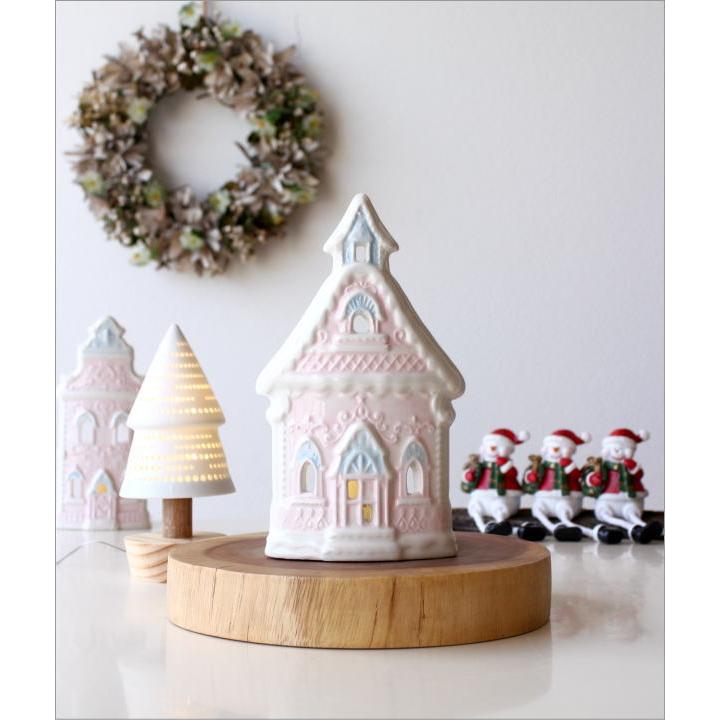 ツリーのキャンドルホルダー　陶器　陶芸　作品　サンタ　クリスマス ツリーのキャンドルホルダー 陶器 陶芸 作品 サンタ クリスマス