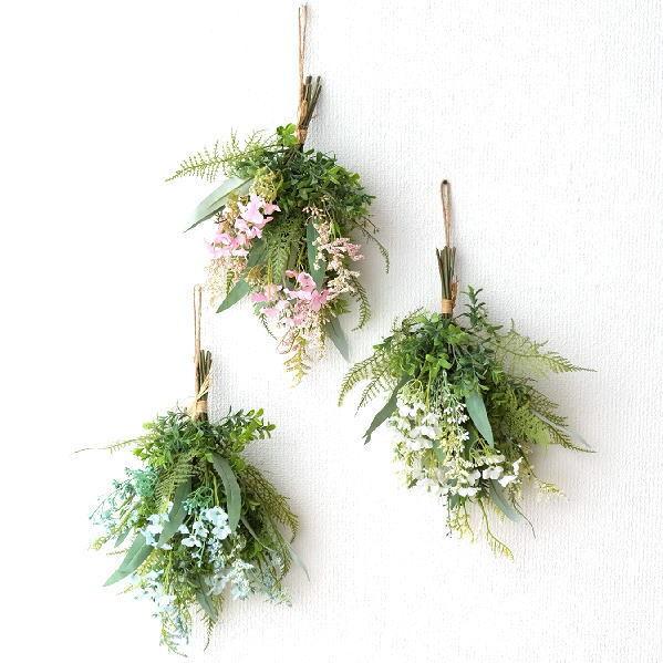 非売品 フェイクグリーン 壁掛け ブーケ 造花 インテリア 人工観葉植物 壁面 壁 玄関 おしゃれ リビング トイレ 洗面所 吊り下げ フェイクハンギングブーケ 3カラー Babylonrooftop Com Au