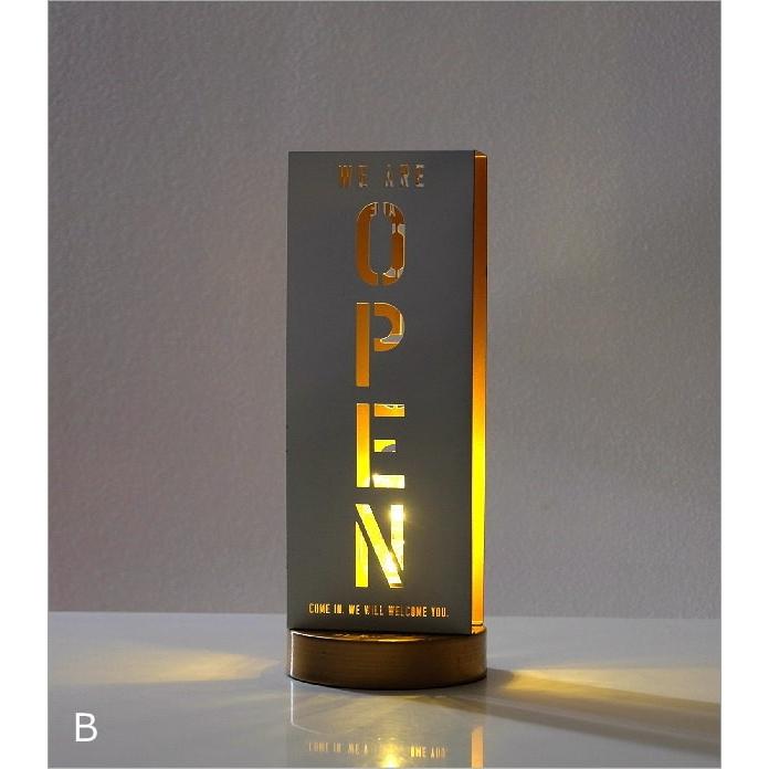 オープン クローズド Open Closed 看板 Led ライト 照明 おしゃれ モダン スタンド サイン オープン クローズライト3カラー Hbr4039 ギギリビング 通販 Yahoo ショッピング