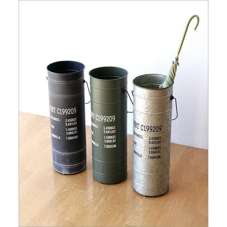 傘立て 傘たて 傘立 スリム コンパクト おしゃれ ペール缶 スチール