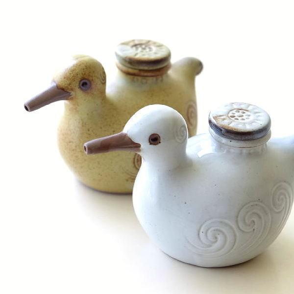 汁次 鳥 おしゃれ かわいい せっ器 ソギ模様 日本製 瀬戸焼 和モダン