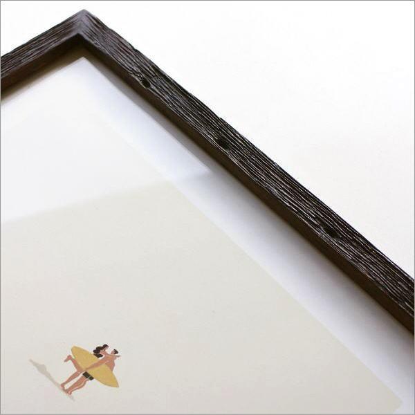 フォトフレーム 木製 チーク材 おしゃれ A3 壁掛け シンプル