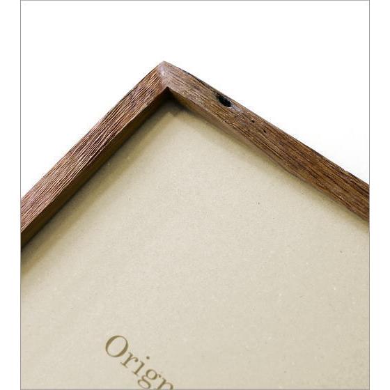 フォトフレーム 木製 チーク材 おしゃれ A3 壁掛け シンプル