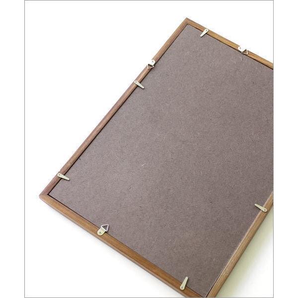 フォトフレーム 木製 チーク材 おしゃれ A3 壁掛け シンプル