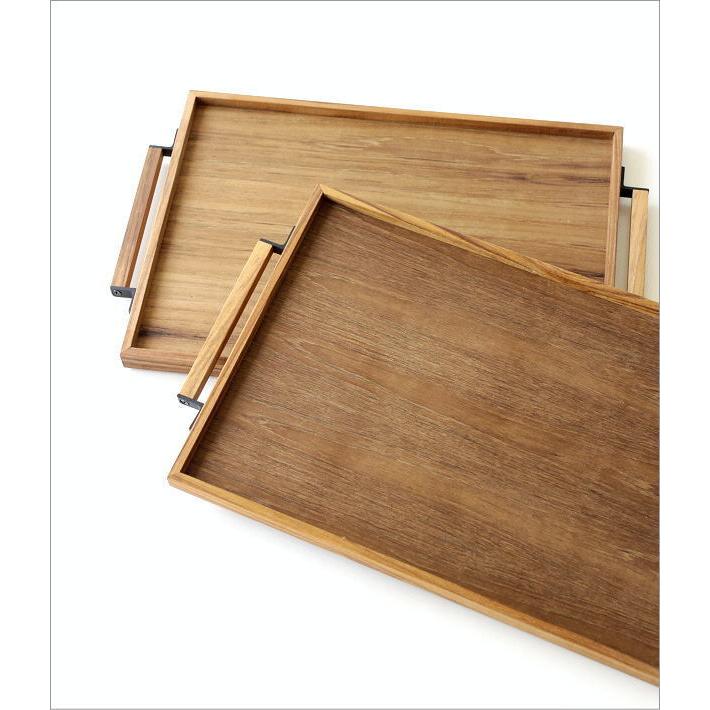 美品 ギギ living チーク材 手付き スタックトレー L　4個 美品 ギギ living チーク材 手付き スタックトレー L 4個 【TEAK WOOD