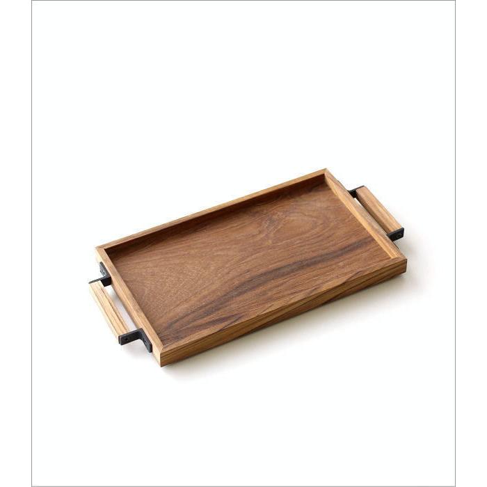 トレー トレイ 木製 おしゃれ お盆 小さめ チーク材 スタッキング 天然