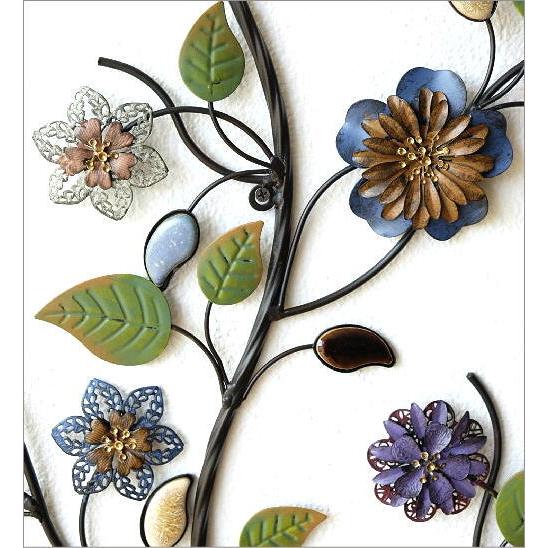 5周年記念イベントが 壁飾り アイアン 陶器 壁掛け インテリア 花 アートパネル ウォールデコレーション おしゃれ アイアンの壁飾り エレガントブランチ Babylonrooftop Com Au