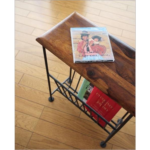 マガジンラック 木製 おしゃれ スリム マガジンスタンド ソファサイドテーブル アンティーク アイアン アジアン家具 シーシャムウッドマガジンテーブル Kan4603 ギギリビング 通販 Yahoo ショッピング