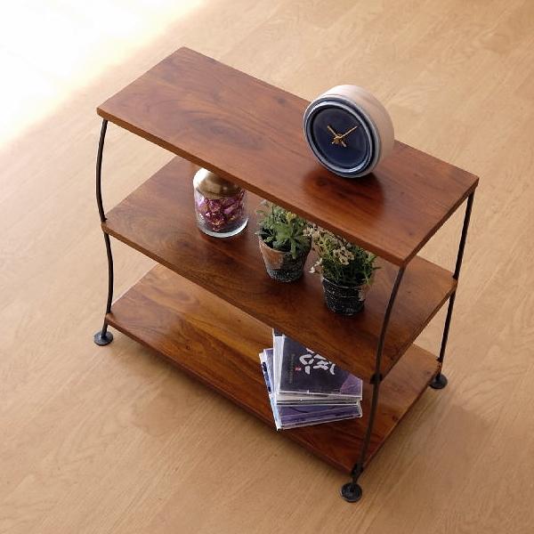 ディスプレイラック 飾り棚 飾棚 シェルフ 木製 アイアン ウッド