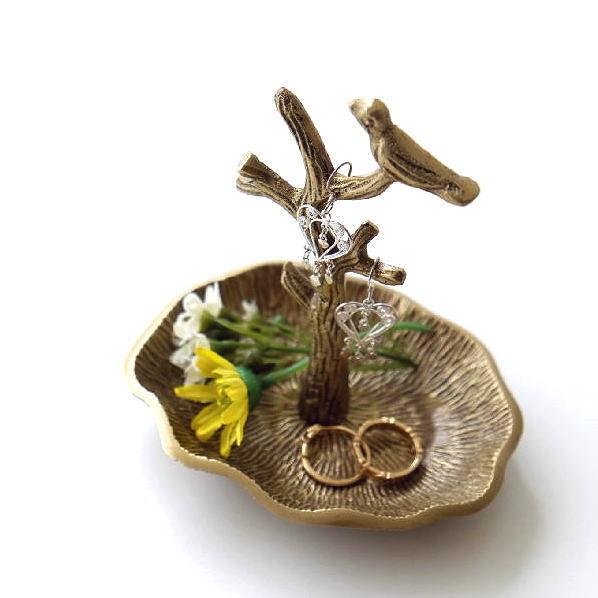 アクセサリースタンド おしゃれ 収納 ツリー 木の枝 真鍮 アンティーク