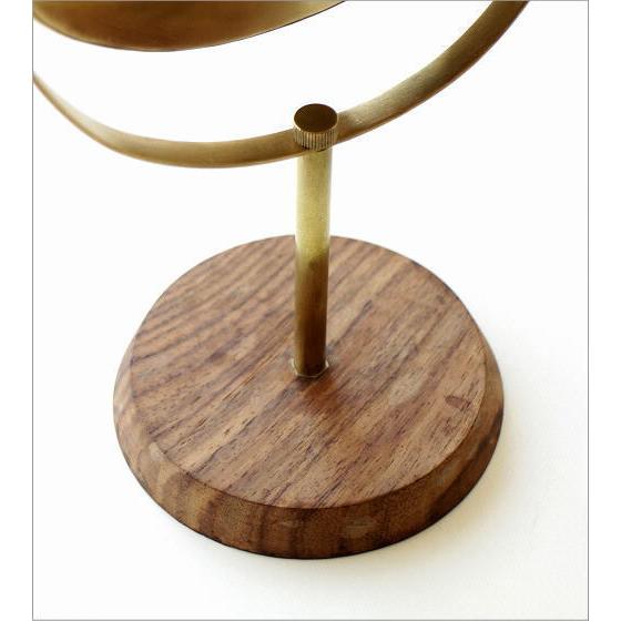 鏡 ミラー おしゃれ 卓上ミラー オーバルミラー ウッド 天然木