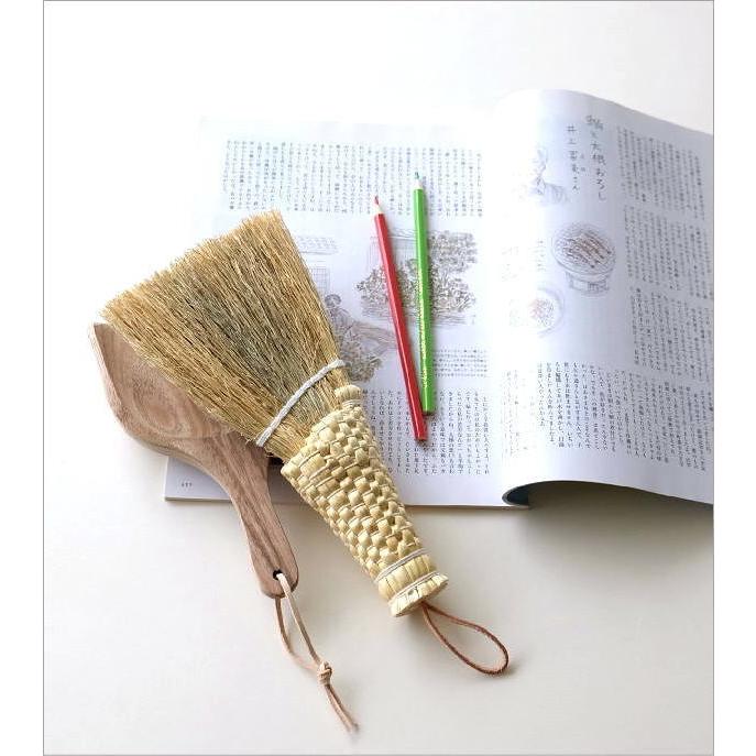 ほうき ちりとり セット おしゃれ 木製 小さい コンパクト 小さなウッドダストパン＆ホウキセット |  | 01