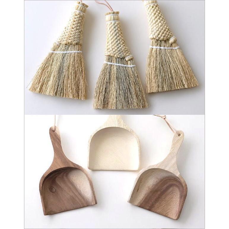 ほうき ちりとり セット おしゃれ 木製 小さい コンパクト 小さなウッドダストパン＆ホウキセット |  | 04