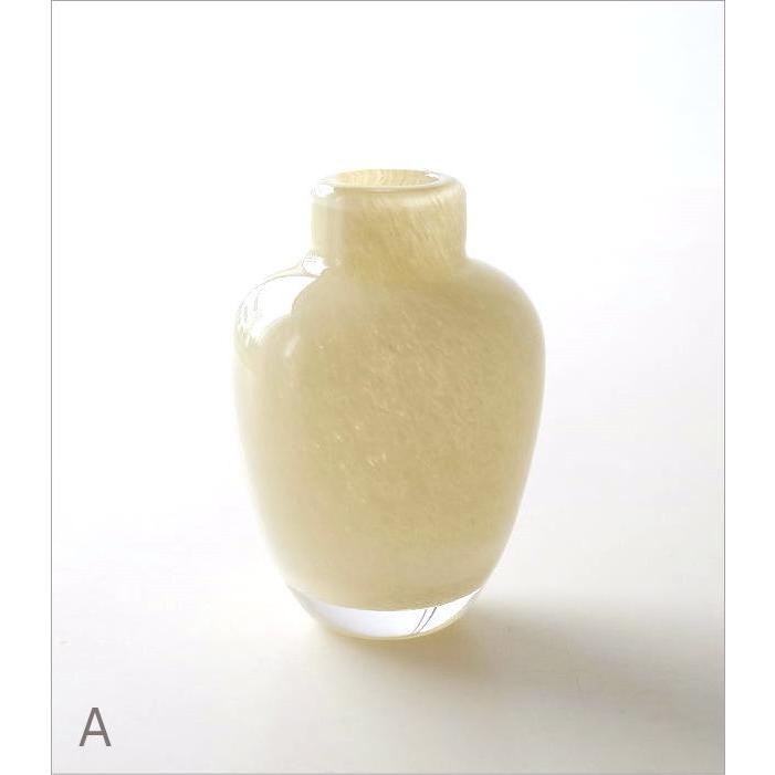 花瓶 花びん ガラス フラワーベース 一輪挿し おしゃれ シンプル 小さめ 小さい 花器 かわいい 透明感 北欧 モダン ミルキーガラスのフラワーベース 4カラー｜gigiliving｜02