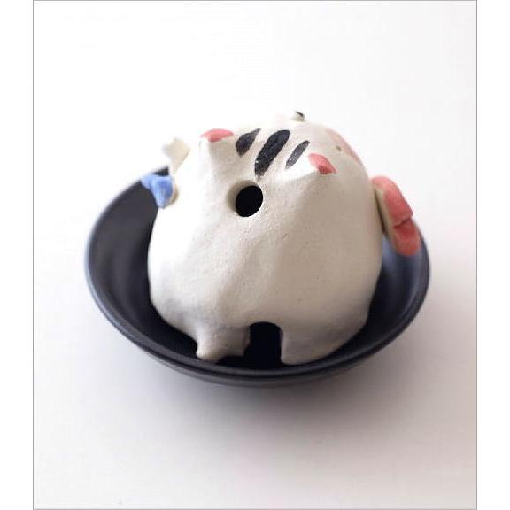昭和レトロ陶器製ペア猫の置物(骨董品 アンティーク昭和レトロ 雑貨