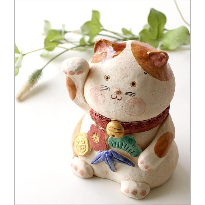 セール特別価格 招き猫 おしゃれ 置物 オブジェ 陶器 かわいい ネコ インテリア 松竹梅 開運 幸運 グッズ 贈り物 開店祝い 民芸招福まねき猫 Supplystudies Com