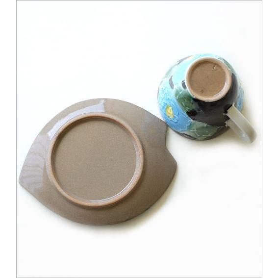カップ&ソーサー おしゃれ 陶器 コーヒーカップ 小ぶり 牡丹 セット 和