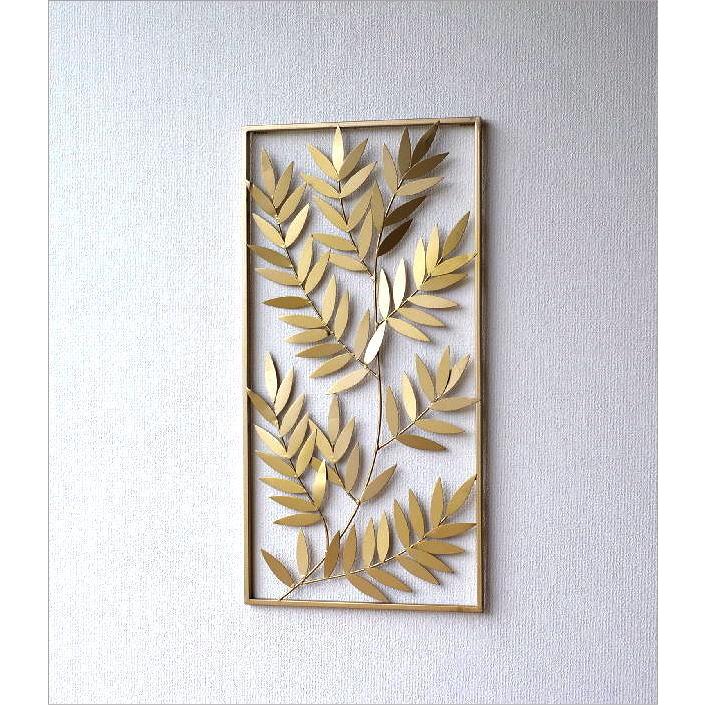 壁飾り アイアン おしゃれ 壁掛け アートパネル リーフ アートフレーム